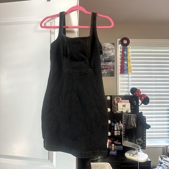 Black Denim Sleeveless Dress - Picture 1 of 1